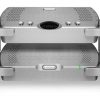 Chord Electronics Quartet Upscaler with rack in silver front