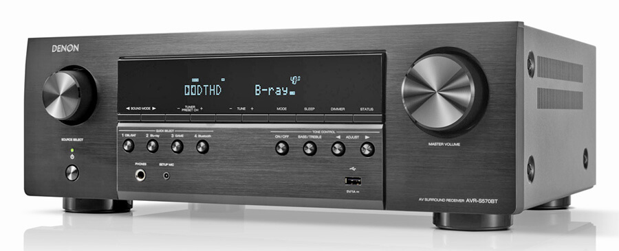 Denon AVR-S570BT- Front Angle