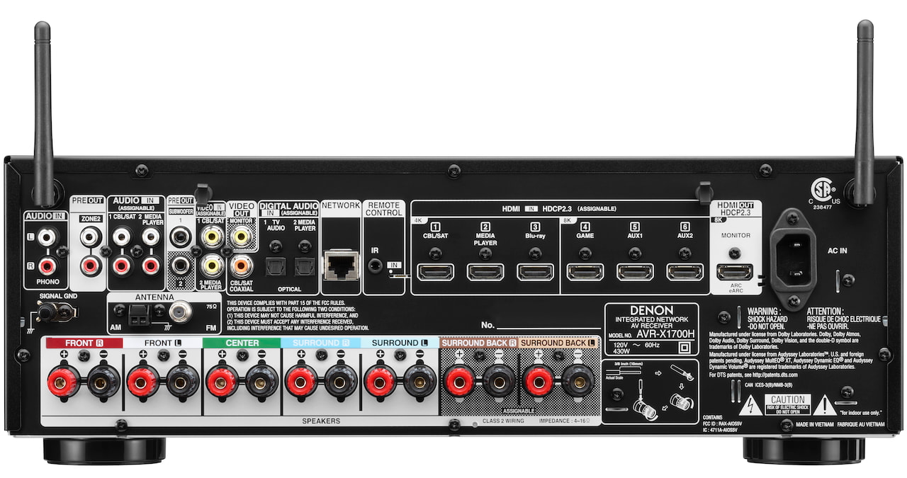 denon-avr-x1700h-rear