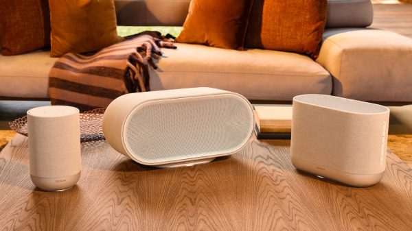 Denon Home 200, 400 and 600 Wireless Speakers White Lifestyle