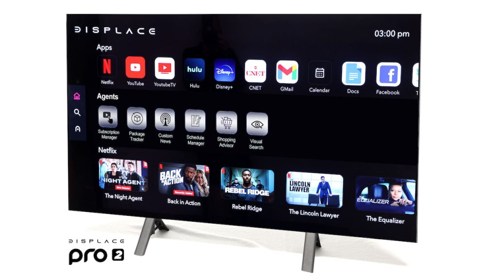 Displace Pro TV 2 OLED on stand