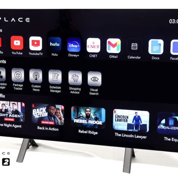 Displace Pro TV 2 OLED on stand