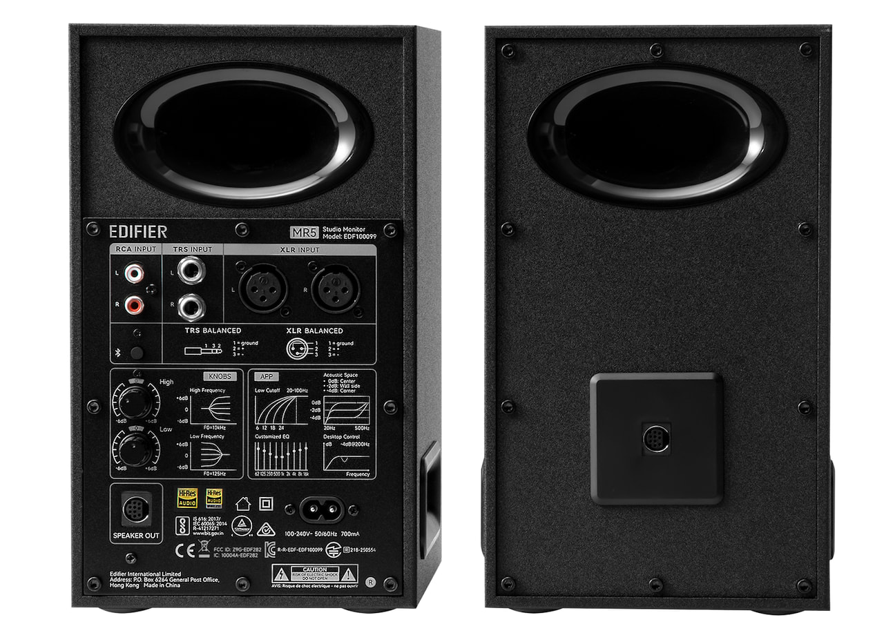 edifier-mr5-studio-monitors-black-rear