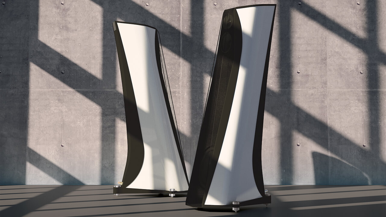 Aequo Audio Ensium and Adamantis Loudspeakers White