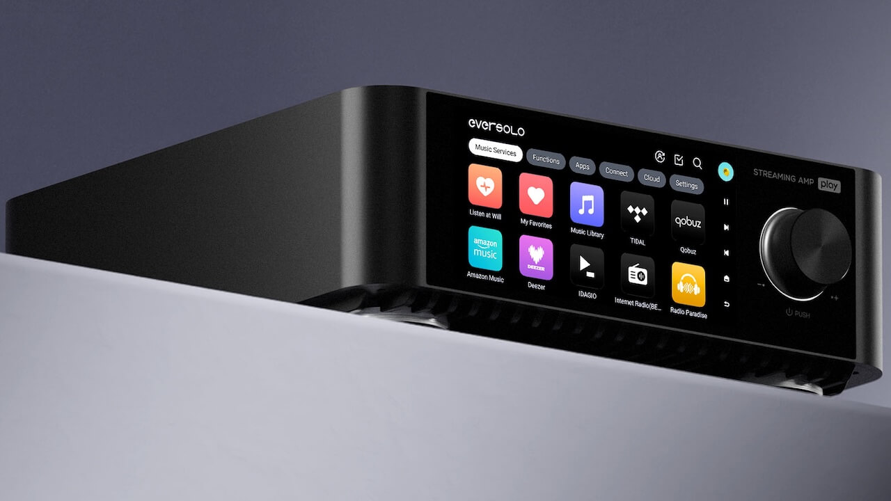 Eversolo Play Streaming Amplifier Front Angle