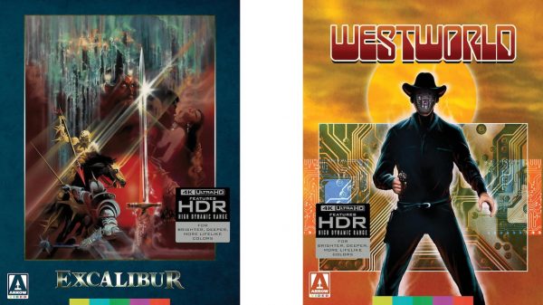 Excalibur and Westworld 4K Blu-ray Disc Cover Art
