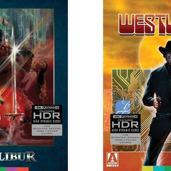 Excalibur and Westworld 4K Blu-ray Disc Cover Art