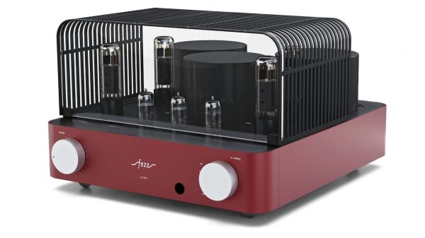 Fezz Audio Luna Integrated Amplifier Big Calm Maroon Front Angle