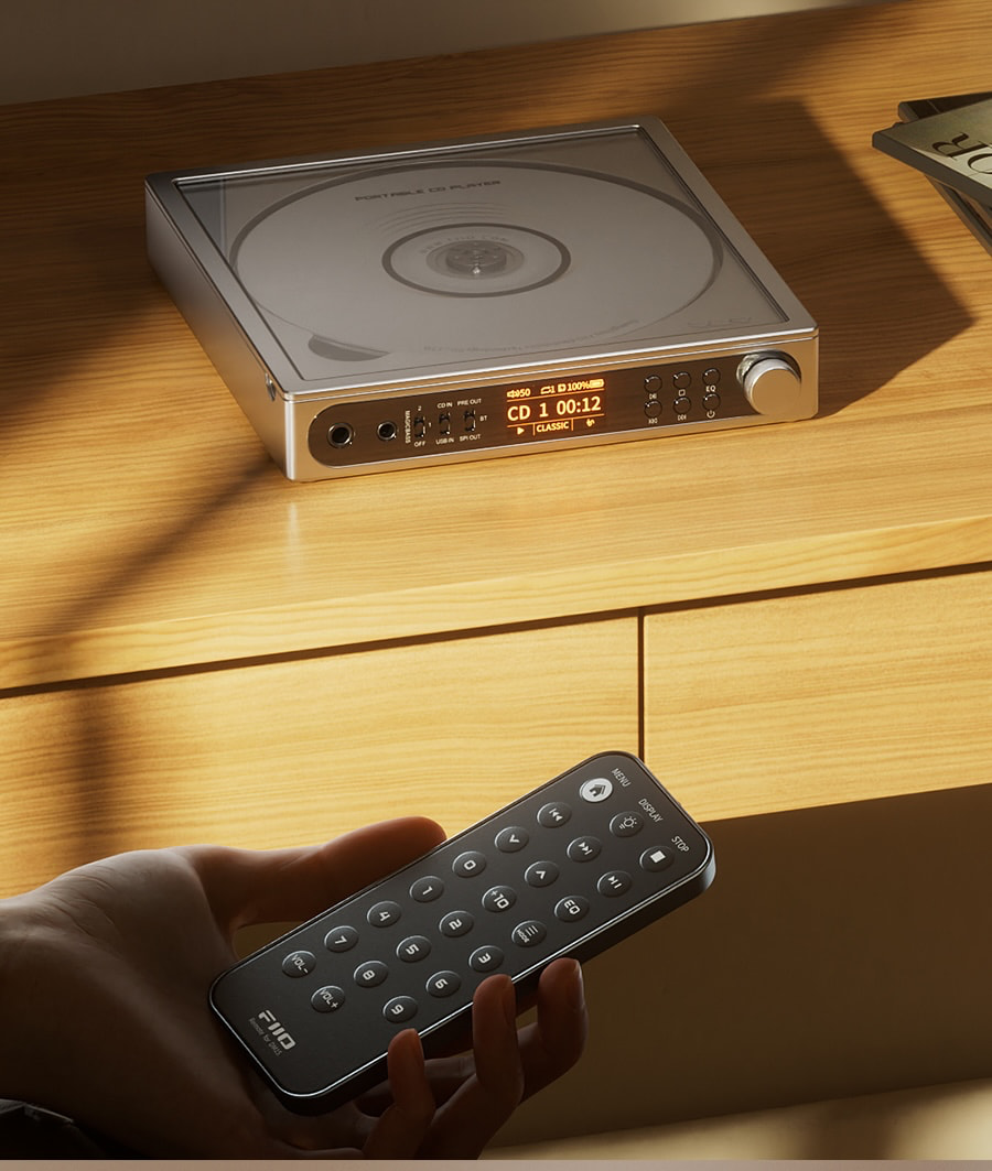 fiio-dm15-r2r-cd-player-silver-with-remote