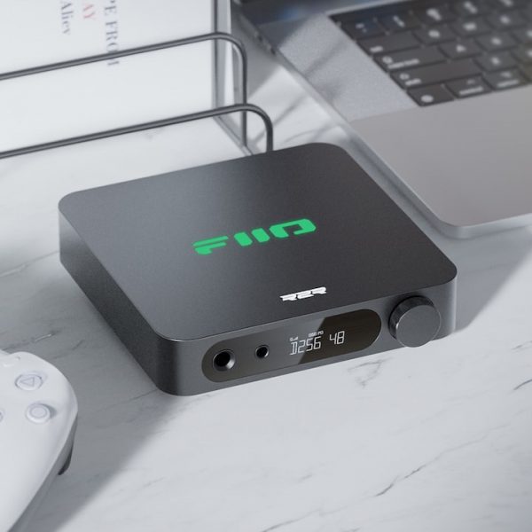 FiiO K11 R2R DAC Headphone Amplifier Lifestyle on Desktop