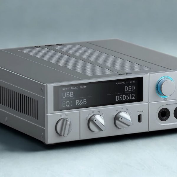 FiiO K15 Desktop DAC and Headphone Amp Front View Angle