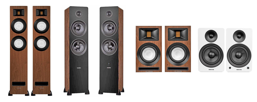 Fluance Wireless Bookshelf Speakers Front