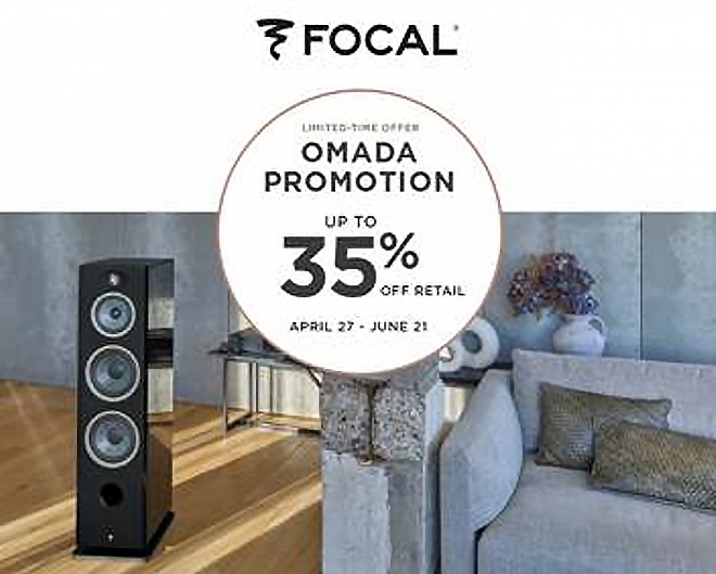 Focal Omada Loudspeaker 35% Off Promotion Until June 21, 2026
