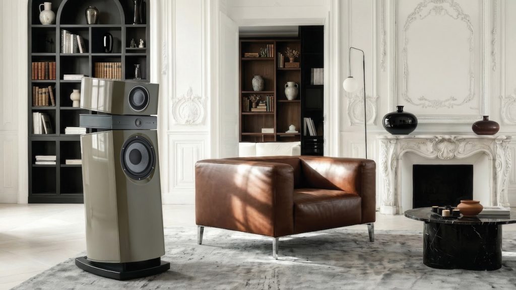 2026 Focal Scala Utopia Evo M Loudspeaker Lifestyle in Taupe