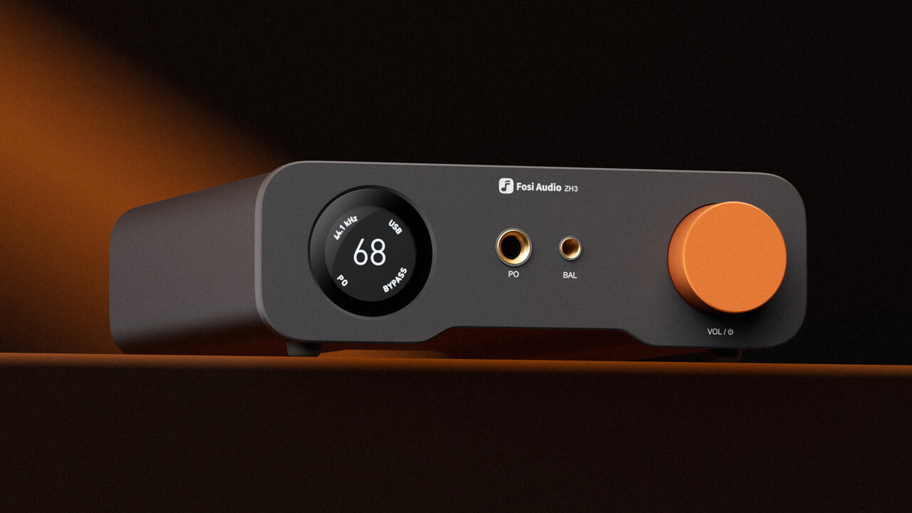 Fosi Audio ZH3 DAC Headphone Amplifier Front Angle