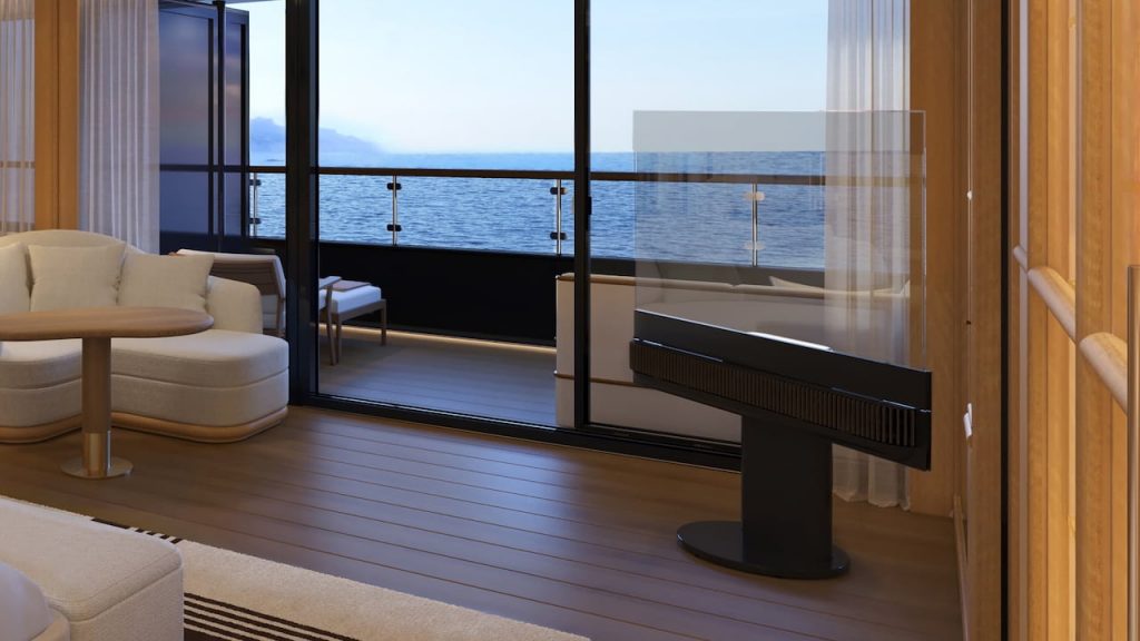 Four Seasons Yacht Bedroom Suite 3 with LG Transparent TV