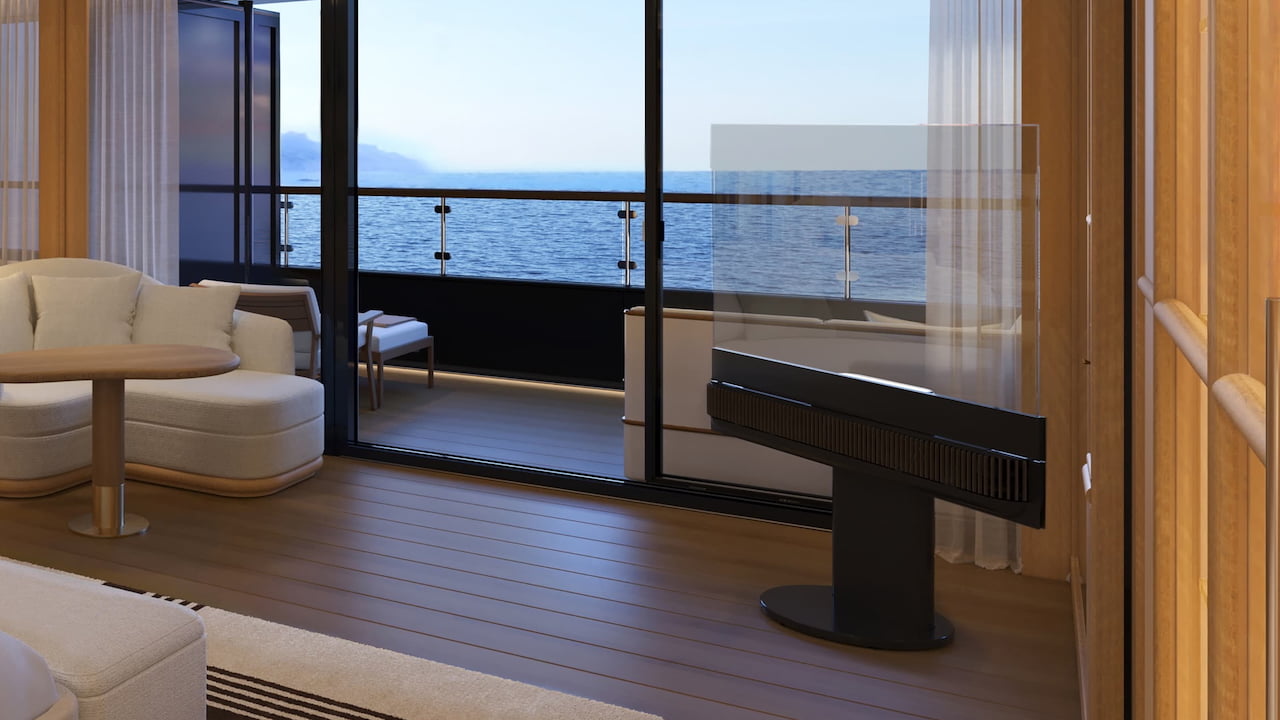 Four Seasons Yacht Bedroom Suite 3 with LG Transparent TV