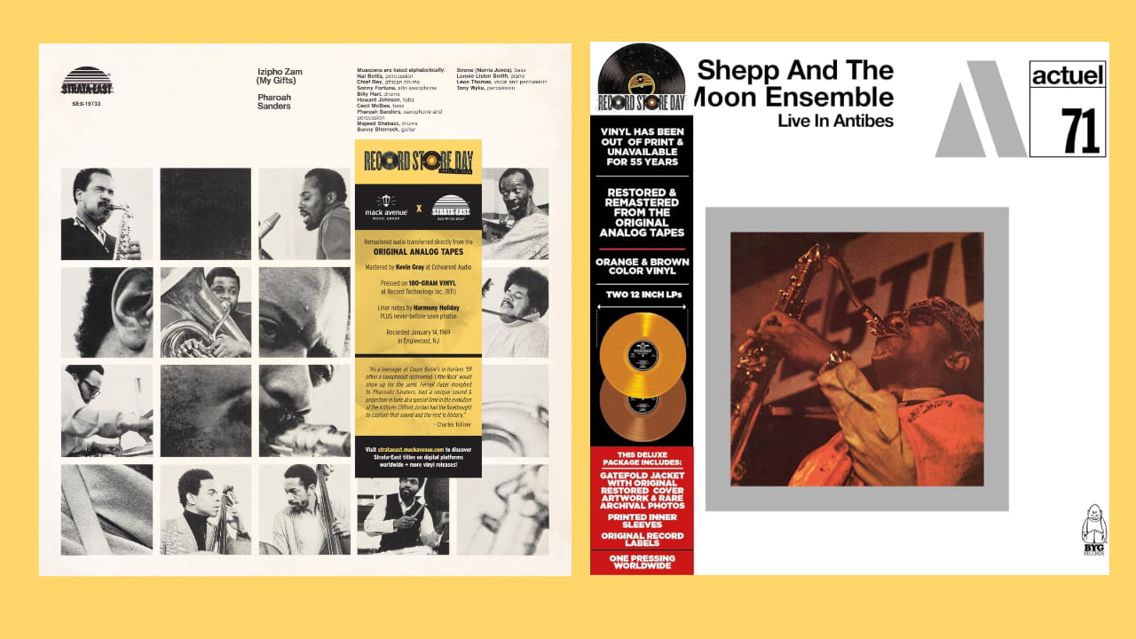 Archie Shepp and Pharoah Sanders vinyl reissues