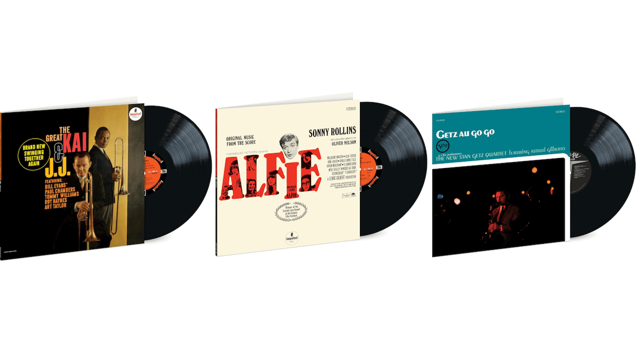 Sonny Rollins, Stan Getz and Kai Winding & J.J. Johnson w/ Bill Evans Vinyl Album Reissues