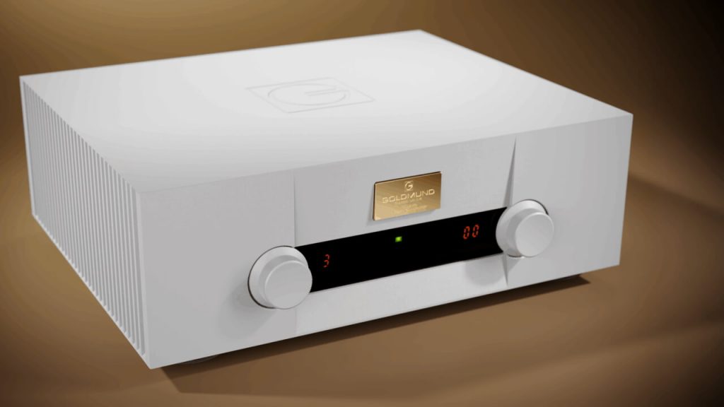 Goldmund Telos 670 Integrated Stereo Amplifier Angle