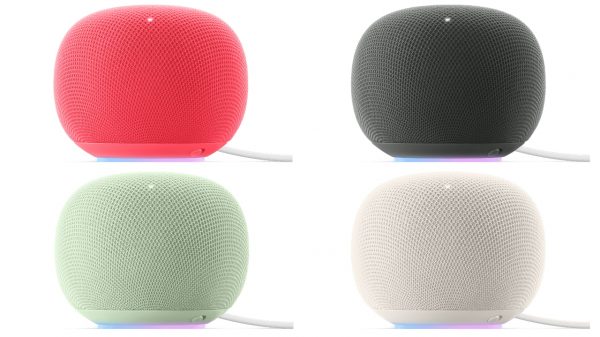 2026 Google Home Speakers in four colors