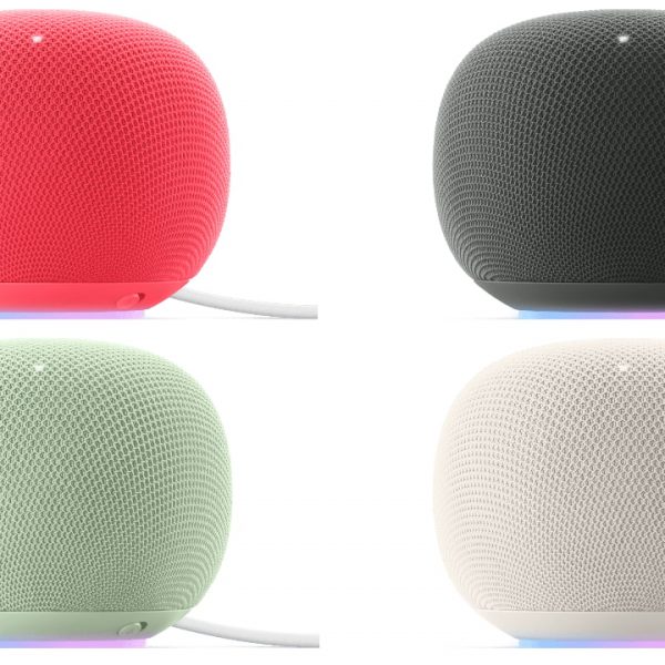 2026 Google Home Speakers in four colors