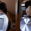 HiFiMAN HE1000 Unveiled Open-Back Headphones with Cover On and Off Side View