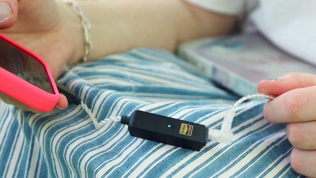 iFi GO Link 2 Max Dongle DAC Connected to Smartphone Lifestyle