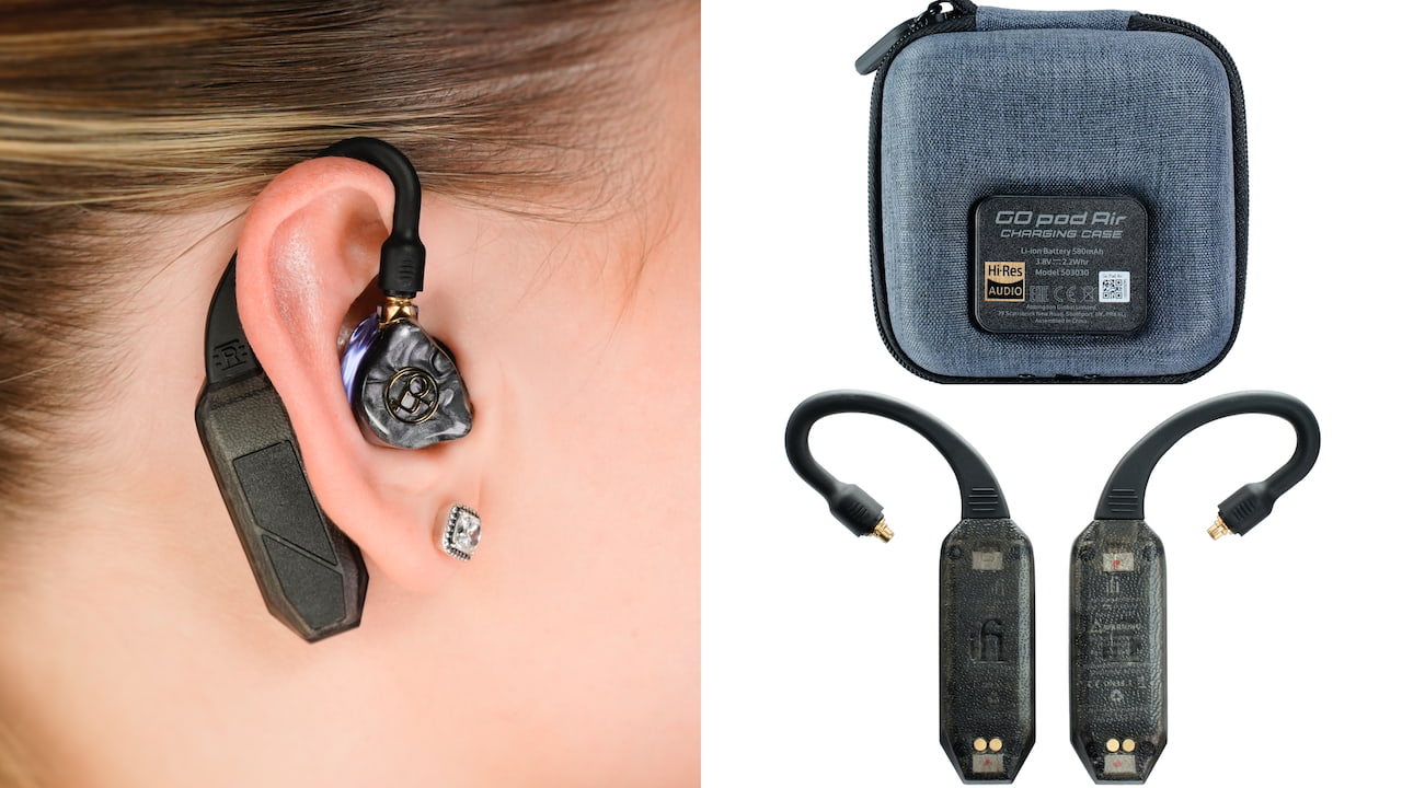 iFi Go Pod Air Wireless IEM Adapter Collage