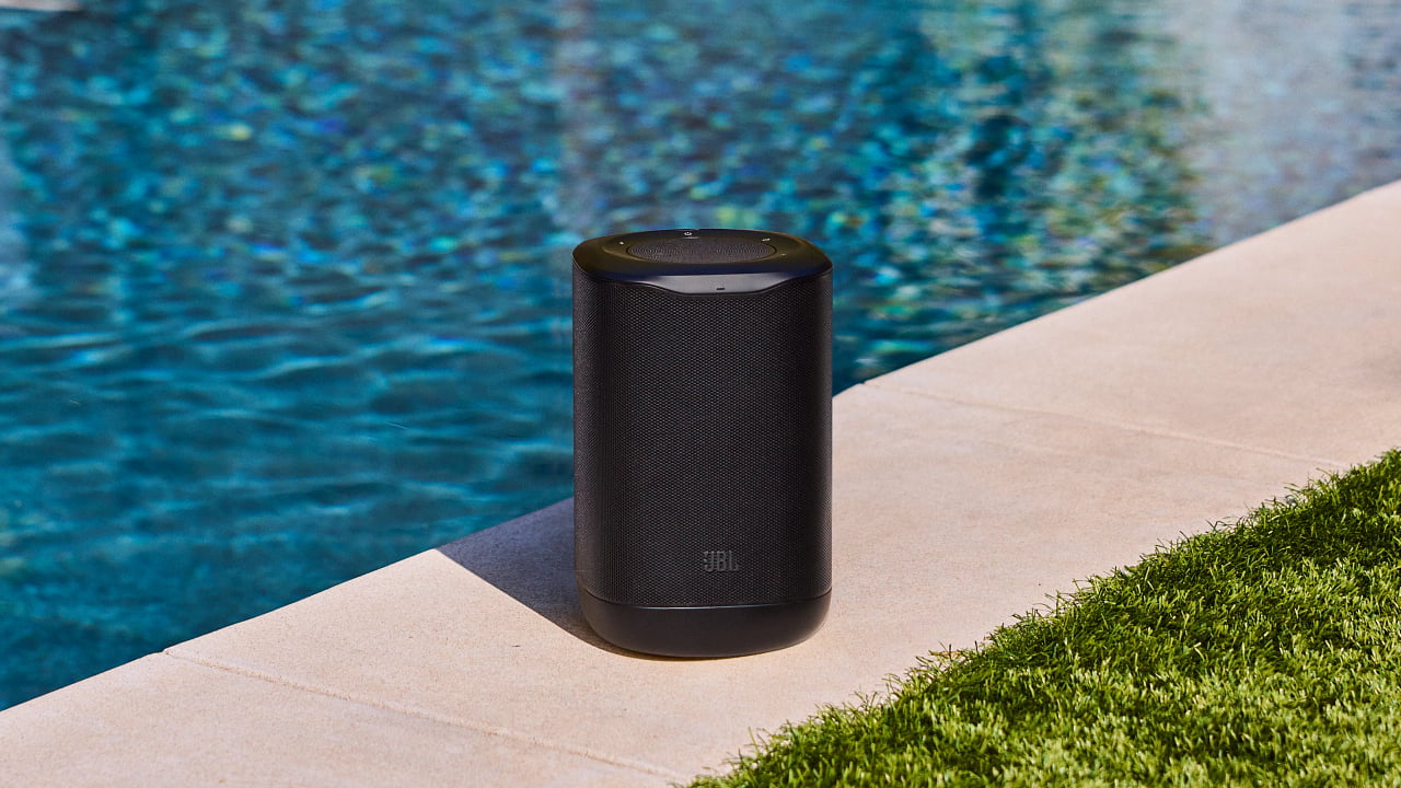 2026 JBL Cove P1 Wireless Speaker in Black by Pool Lifestyle