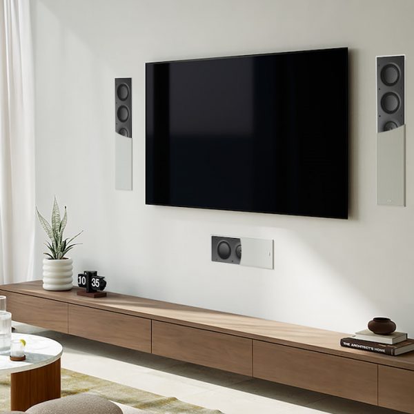 KEF Ci3120QLM-THX and Ci5120QLM-THX In-Wall Architectural Speakers Grille Half
