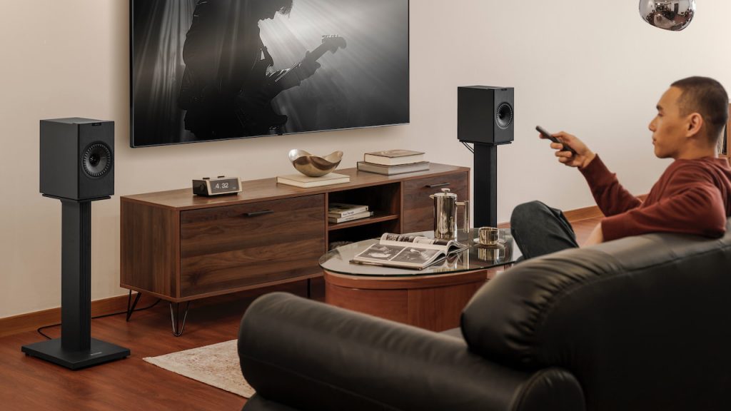 KEF Coda W Wireless Speakers Titanium Lifestyle