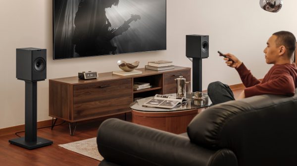 KEF Coda W Wireless Speakers Titanium Lifestyle