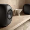 2026 KEF LS LUXE Wireless Speakers Black Lifestyle