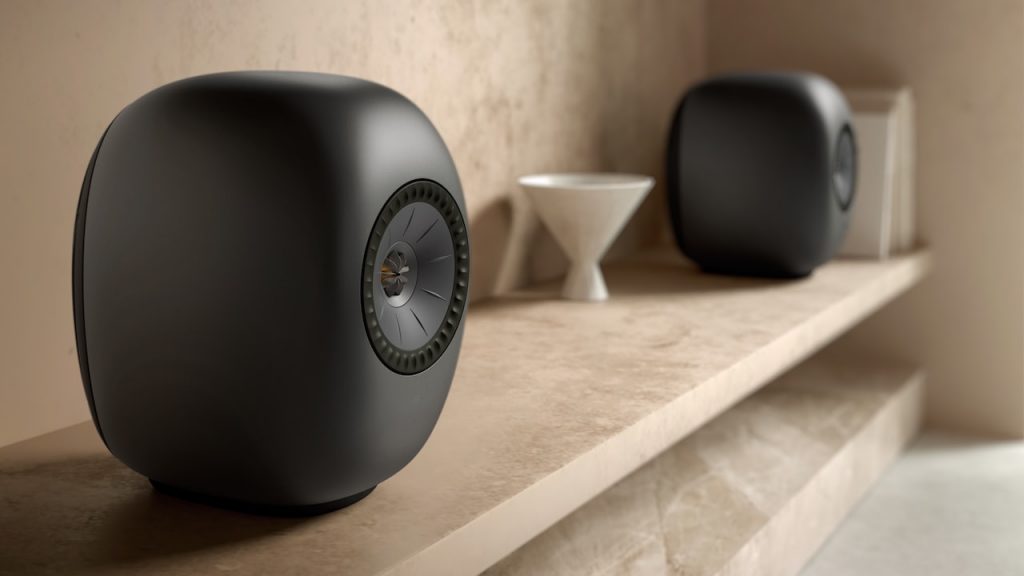 2026 KEF LS LUXE Wireless Speakers Black Lifestyle