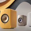 KEF LSX II Wireless Speakers in New Colors for 2025 Amber Haze and Cotton White
