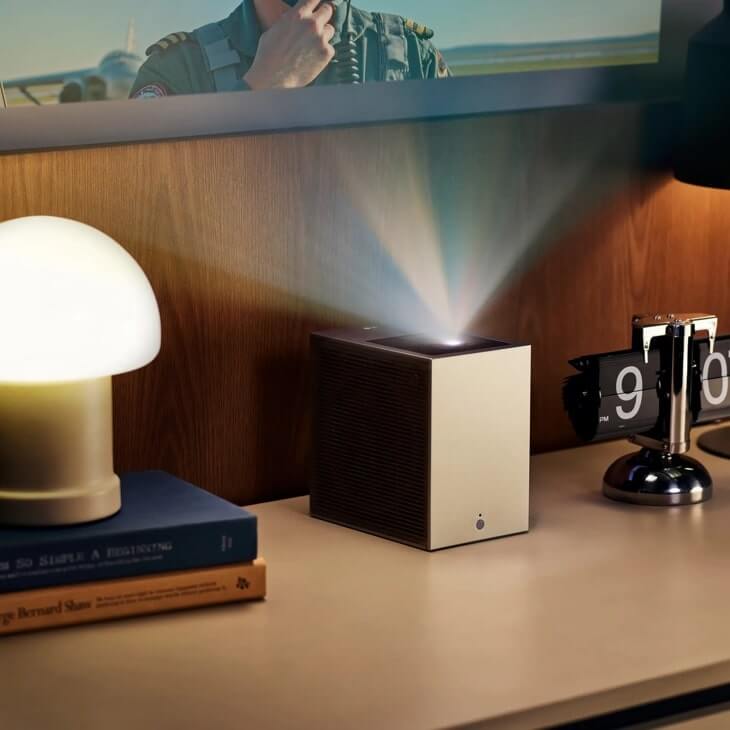 LG CineBeam S UST Projector Lifestyle on table