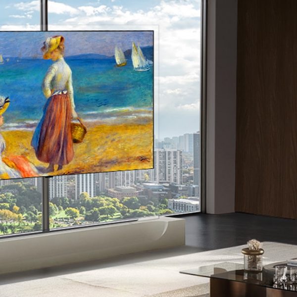 2026 LG W6 Wallpaper TV Lifestyle Angle