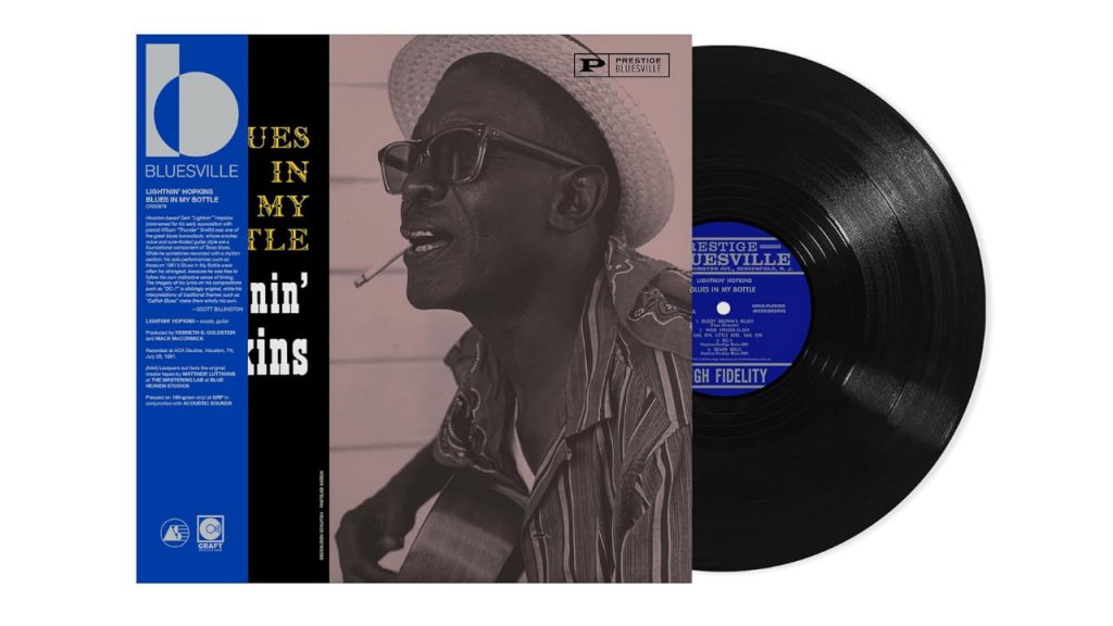 Lightnin' Hopkins Blues In My Bottle LP Bluesville