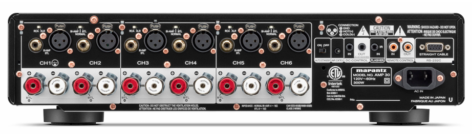 Marantz AMP 30 Power Amplifier Rear View