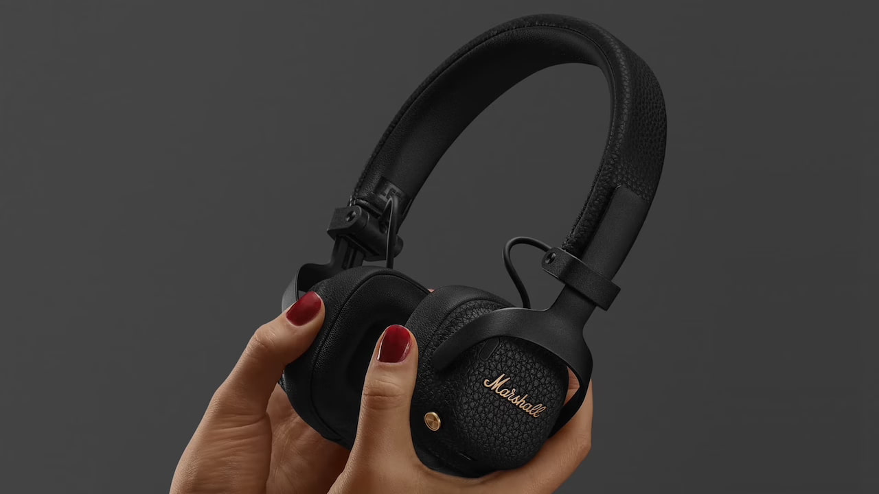 2026 Marshall Milton ANC Headphones Black in-hands