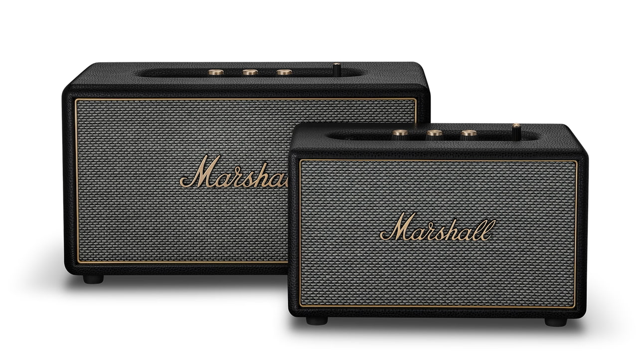 2026 Marshall Stanmore IV and Acton IV Wireless Speakers Front Black