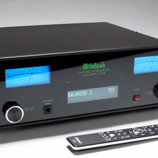 McIntosh CS7500 Streaming Preamplifier Front with Remote