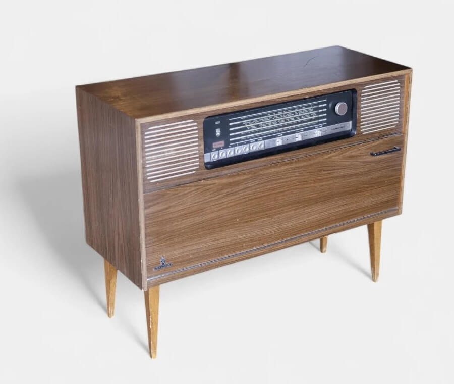 A.bsolument Meuble Bluetooth Grunding Vintage 60's Radio
