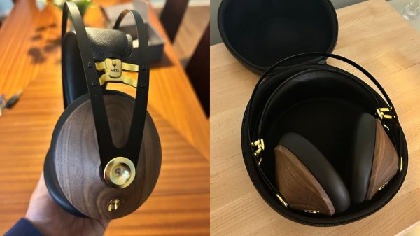Meze Audio 99 Classics 2nd Generation Headphones Side View and Inside Travel Case