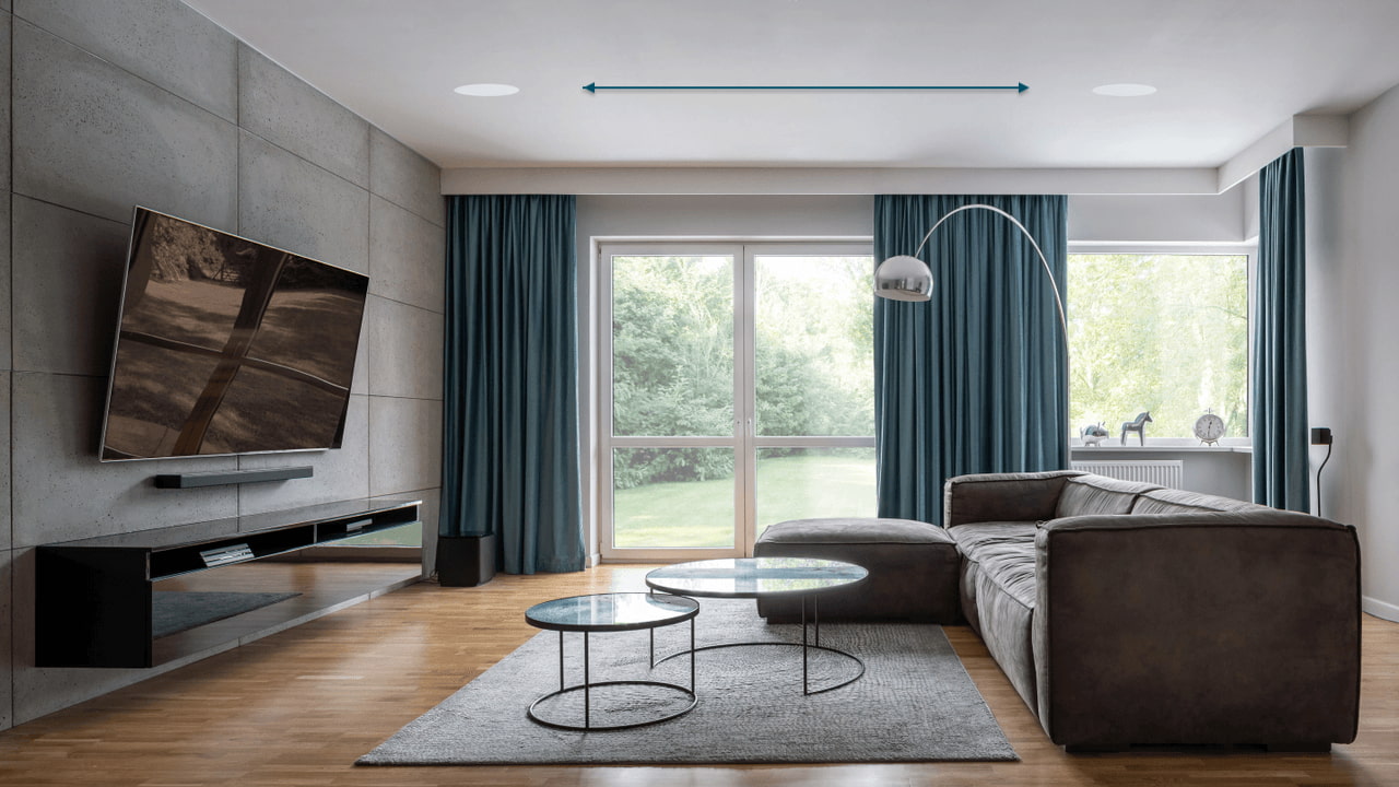 Monitor Audio Creator Series C2L-A Angled In-Ceiling Speakers Lifestyle
