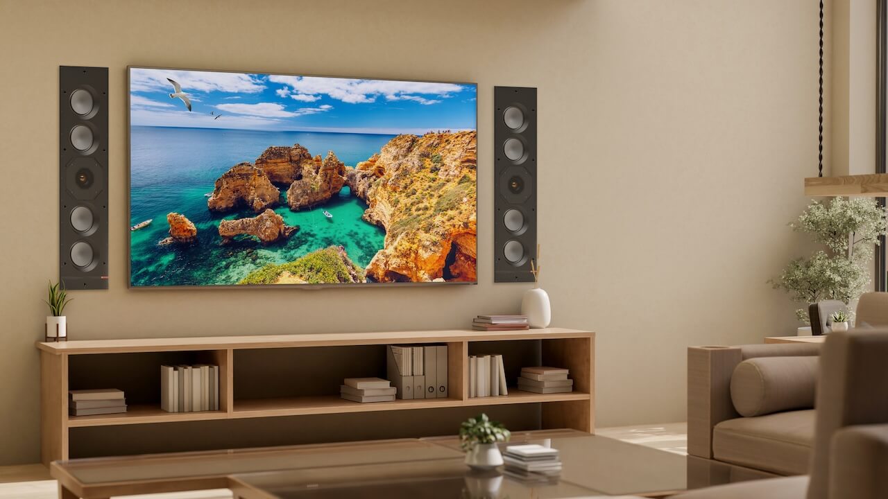 Monitor Audio Creator W1L Large In-wall Speakers Lifestyle without grilles