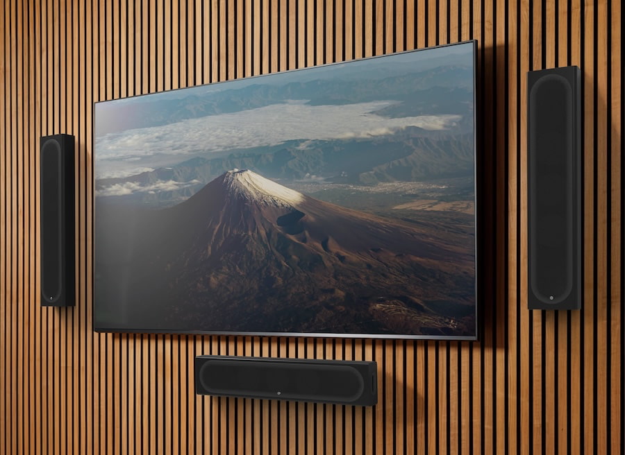 monitor-audio-radius-on-wall-4g-speakers-black-lifestyle