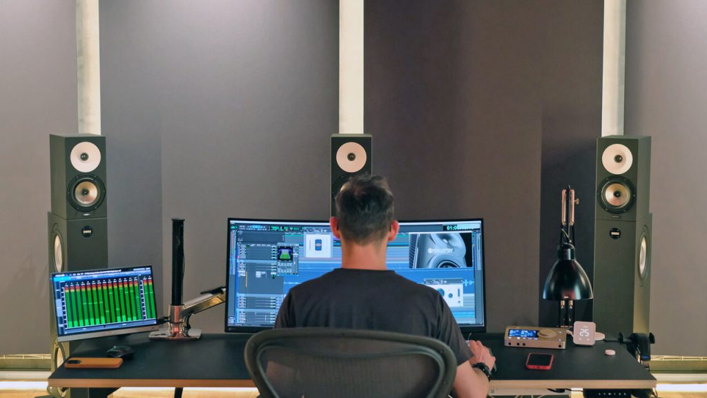 David Merkl in MSM Studios in Berlin