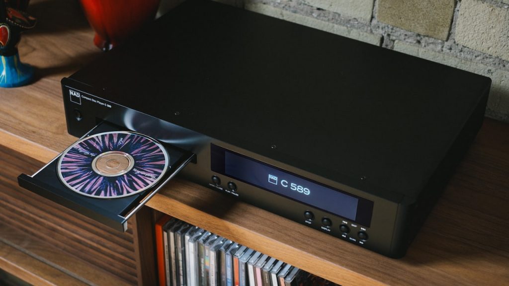 2026 NAD C 589 CD Player Drawer Open Above